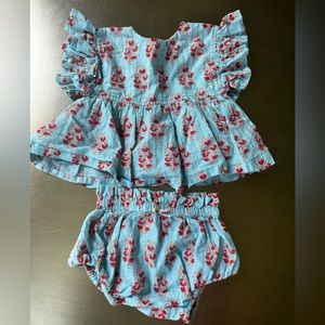 Pink Chicken Vintage Floral Set, 3-6 months